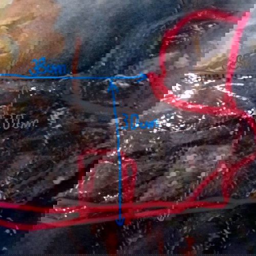 Дъждобран за куче нов с розов кант