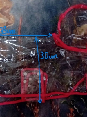 Дъждобран за куче нов с розов кант
