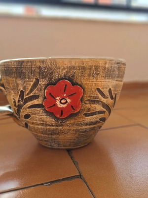 Flower design flowerpot used
