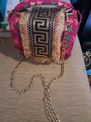 Τσάντα ώμου Sorena Handmade σαν καινούρια, ροζ