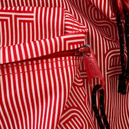 Eastpak striped red white backpack used