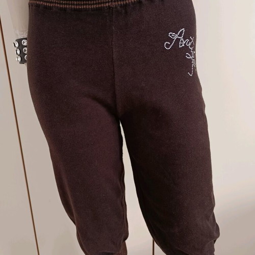 Artigli brown capri pants like new with elastic and subtle decoration