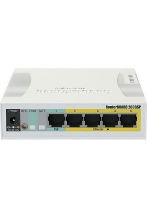 MikroTik RB260GSP Unmanaged L2 Switch slightly used with 5 Gigabit ports and 1 SFP port
