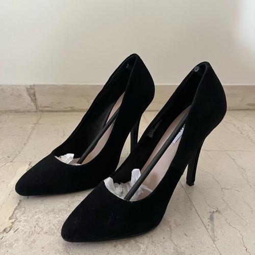 Steve Madden Intrude black suede pumps new, 12 cm heel