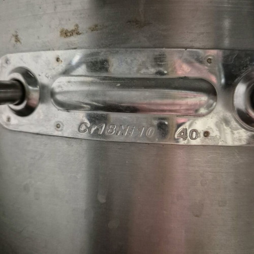Master Chef professional inox 18/10 pot Ø40cm 30L with lid like new
