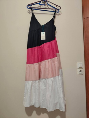 Cotton dress one size new, multicolor