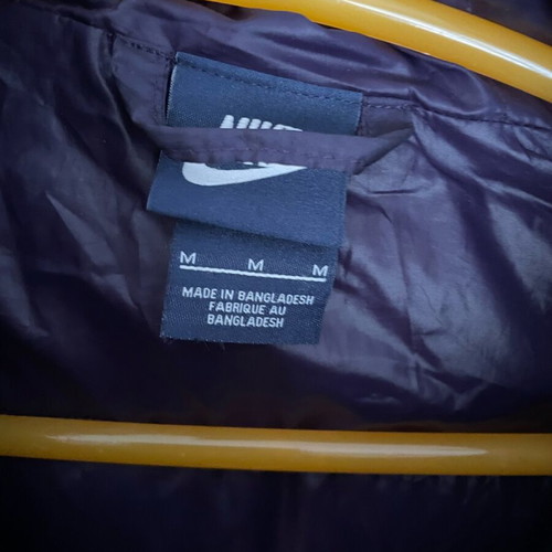 Nike puffer coat like new, purple tech fleece