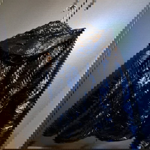 Desigual γυναικείο μπουφάν μαύρο γυαλιστερό oversize σαν καινούργιο