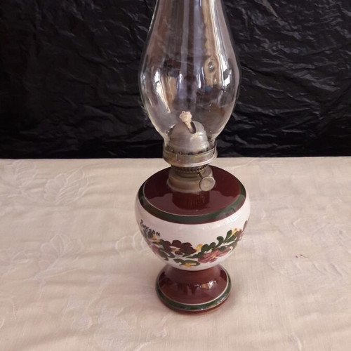 Vintage ceramic oil lamp like new