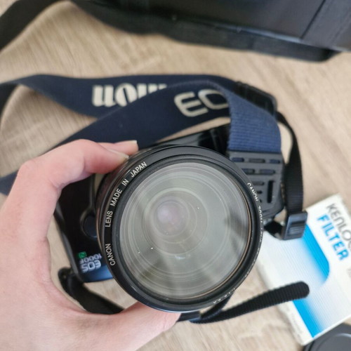 Canon EOS 1000F camera used with case
