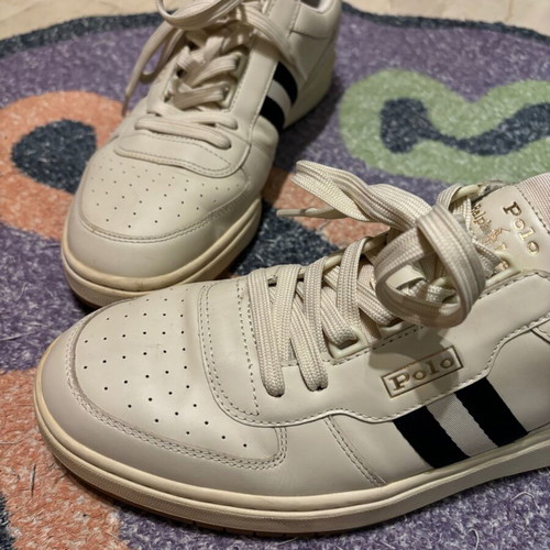 Polo Ralph Lauren Court Shoes like new, white and blue, size 45
