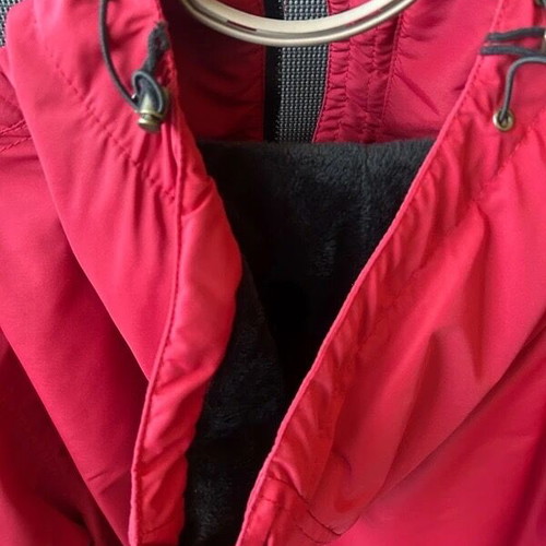 Napapijri jacket like new with fleece lining red
