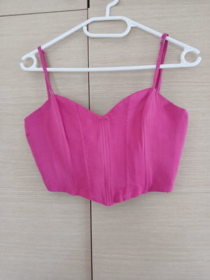 Zara bustier pink with adjustable straps like new