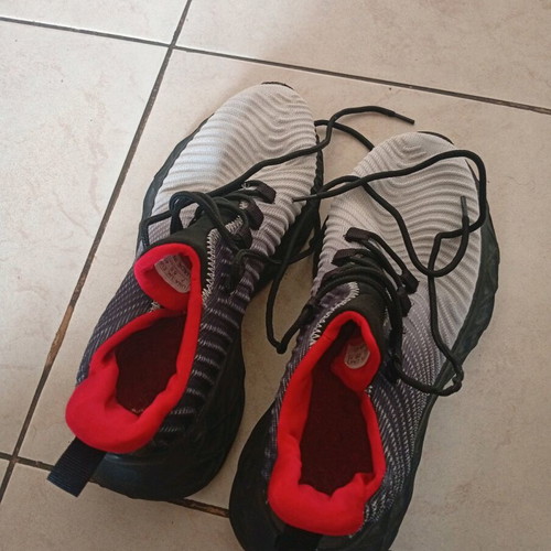 Men's shoes like new, size 40, black and red