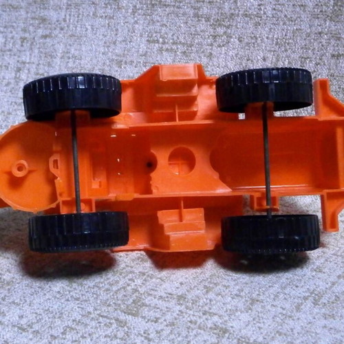 Plastic vintage excavator new rare functional toy