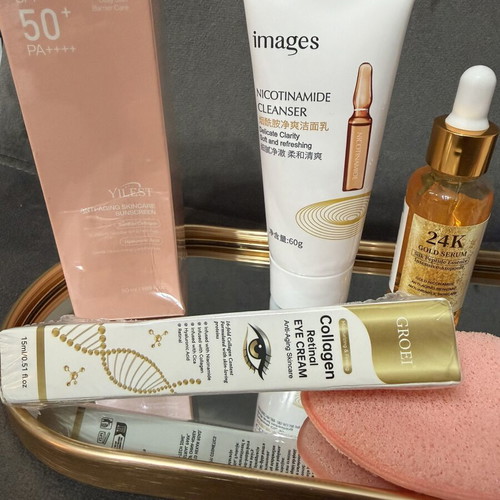 Beauty Care Set with Sunscreen and Facial Products new