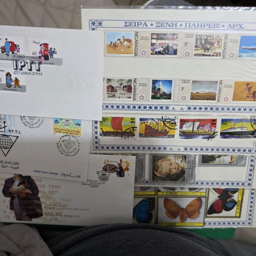 First Day Covers and Stamps new, set of 3 + 26 pieces