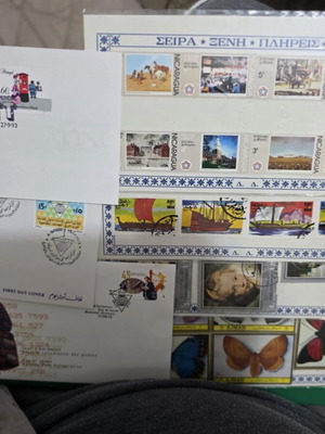 First Day Covers and Stamps new, set of 3 + 26 pieces