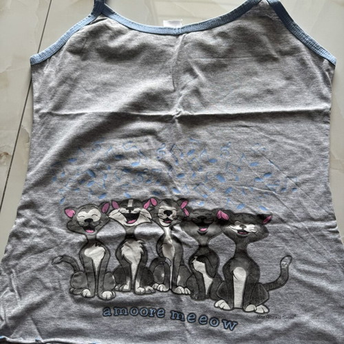 Summer pajama set, grey, size XL