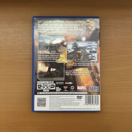 Ironman PS2 game used, complete in box with manuals