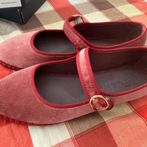 Flabelus Theresa Mary Jane ballet flats like new, cotton velvet, size 37.5