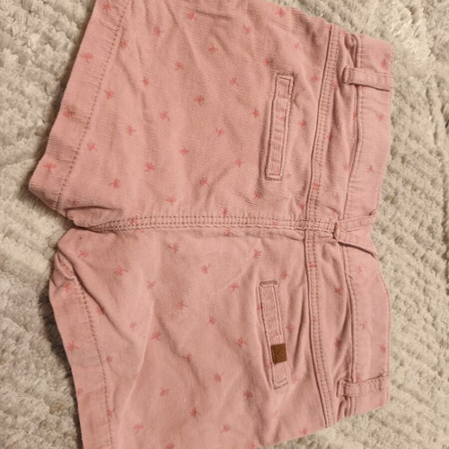 Zara pink shorts used, 6-9 months