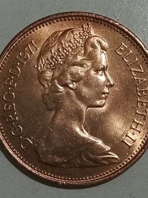 Elizabeth II 1971 coin used