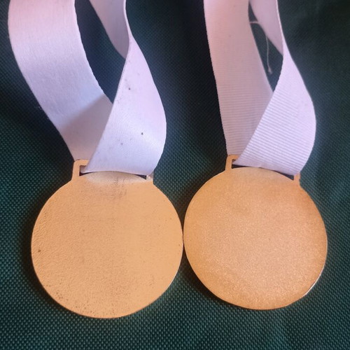 Set of 2 Official LEGO Robotics Medals FLL FLL Jr. 2015 & 2017 like new