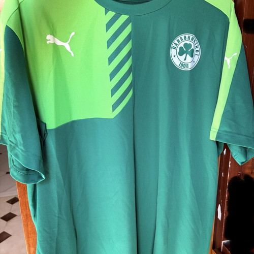 Panathinaikos green sports shirt size XXL with neck defect