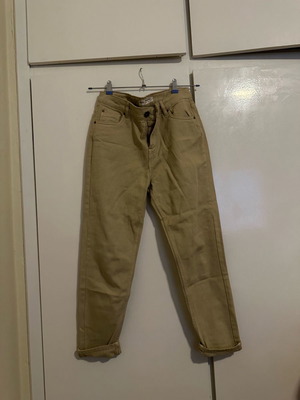 Pink Woman high-waisted pants sand beige size 36