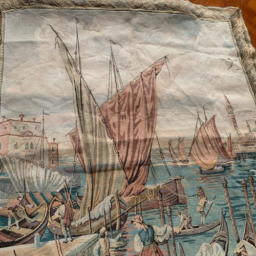 Tapestry with nautical theme like new, large size 150x117