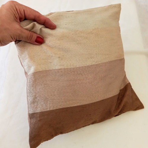 Decorative sofa pillows set like new, brown beige terracotta