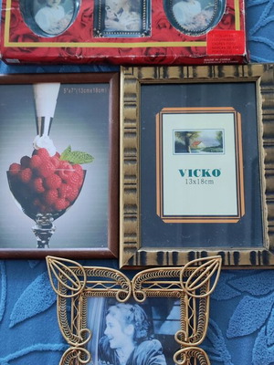 Κορνίζες φωτογραφιών καινούργιες, πακέτο 6 τεμαχίων