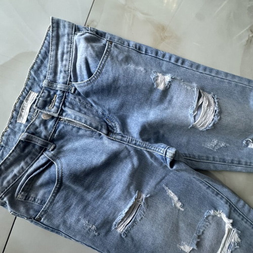 Jeans ripped, like new, blue, size XS