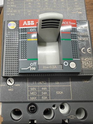 MCCB circuit breaker 63A ABB new