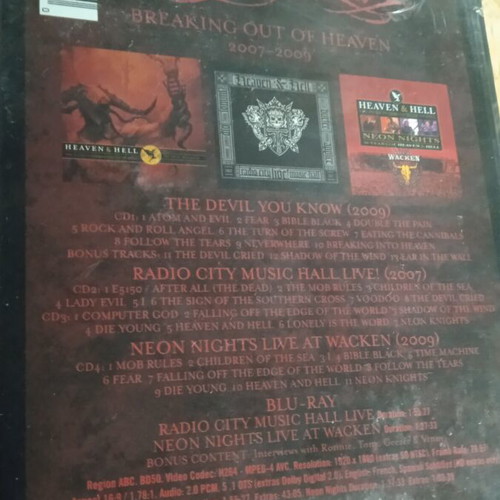 Heaven and Hell Breaking Out of Heaven 2007-2009 box set new, metal