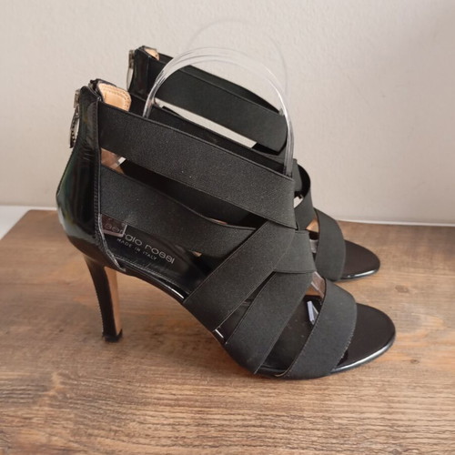 Sergio Rossi leather sandals like new, size 37, black