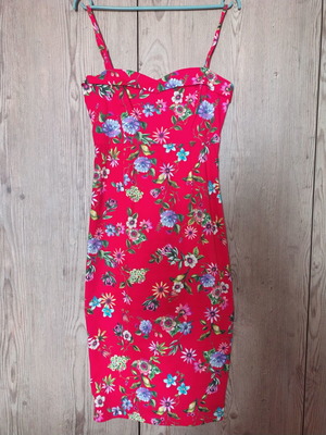 Enzzo midi dress like new, multicolor, size S