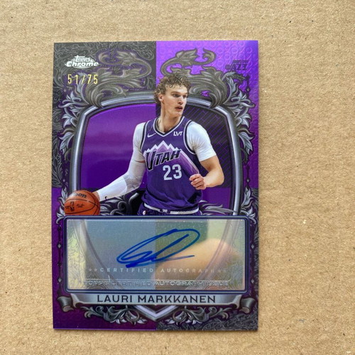 Topps Chrome Lauri Markkanen autograph σαν καινούργιο /75