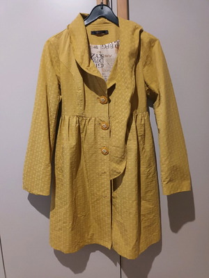 Miss Raxevsky trench coat like new, orange, size XS
