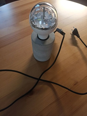 Table lamp with disco ball like new
