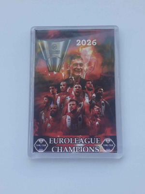 Olympiakos Euroleague Magnet 5x7.5cm new