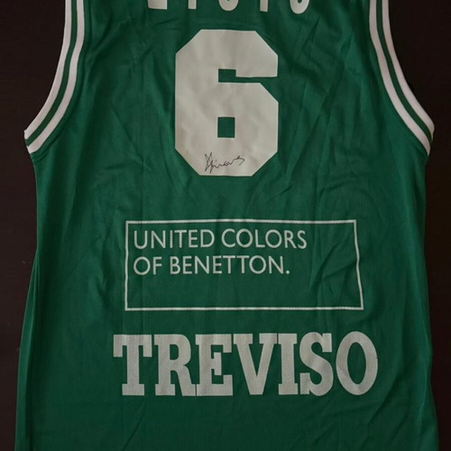 Nikos Zisis Benetton Treviso Signed Jersey 2005-06 Season Authentic New