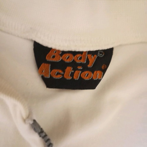 Body Action sports jacket like new, women's size Small, white with gray details