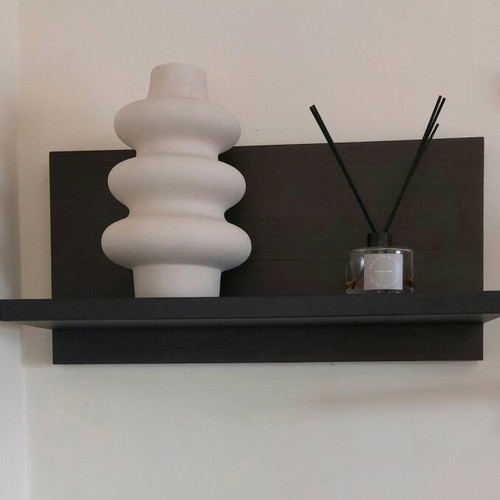 Minimalist Wenge wall shelves set like new, 2 pcs, premium sturdy build
