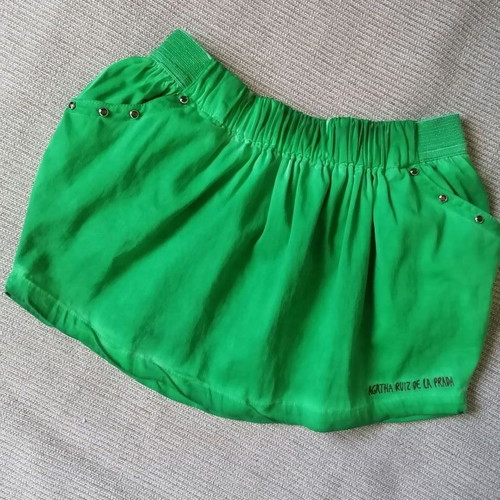 Agatha Ruiz De La Prada skirt for 10-year-old girl, new, cotton, green