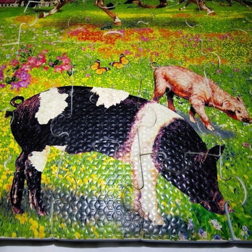 EVA foam farm puzzle, 54 pieces, 45x30 cm