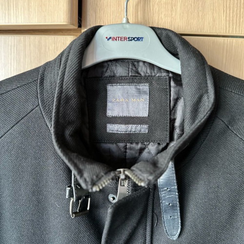 Zara men's coat XL used, black