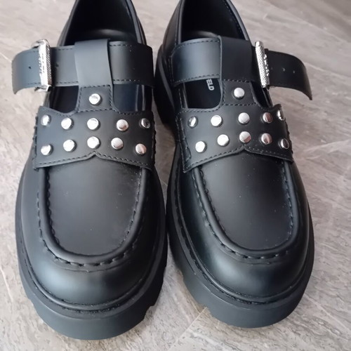Karl Lagerfeld Mary Jane black shoes size 37 new