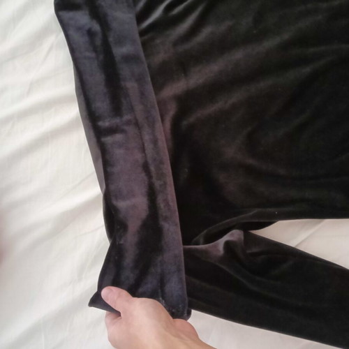 Women's black velvet dress, medium, off-shoulder, winter